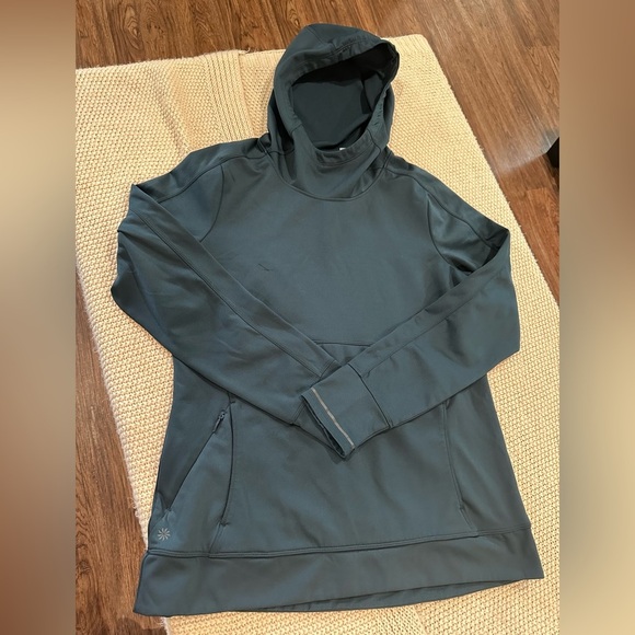 Atheta  Dark Blue Hooded Sweatshirt - Picture 2 of 7